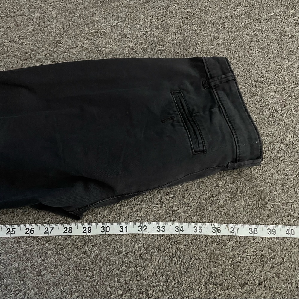 Chino by Anthropologie Dark Grey Boho Casual Relaxed Fit Chino Pants Size 25 - Picture 5 of 6